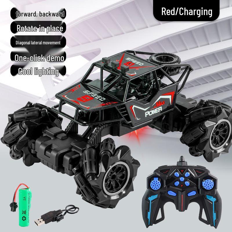 In Stock S611 Stunt 2.4G RC Climbing Car - One-Key Demo, Sideways Moving, Off-Road Toy Gift