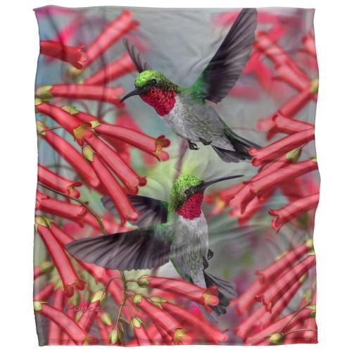 Royce McClure Silky Hummingbird Supersoft Blanket