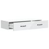 Wall Mounted Side Table White 87.5 x 34.5 x 17 cm