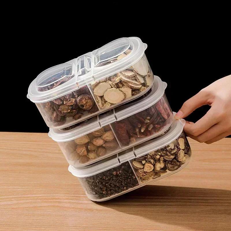 Kuchyňský úložný box na koření, zásuvkový styl, krabice na koření, domácí, velký, obaly na koření, styl s výklopným víkem, vzduchotěsné skladování koření