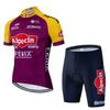Tour De France Team Cycling Jersey Men's Short Sleeve Summer Shirt Breathable Quick Dry Outdoor Sportswear Mountain Clothing Set