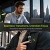 Card Insertion Lavalier Bluetooth Earphones LED Screen Wireless Headphones  Support SD Card