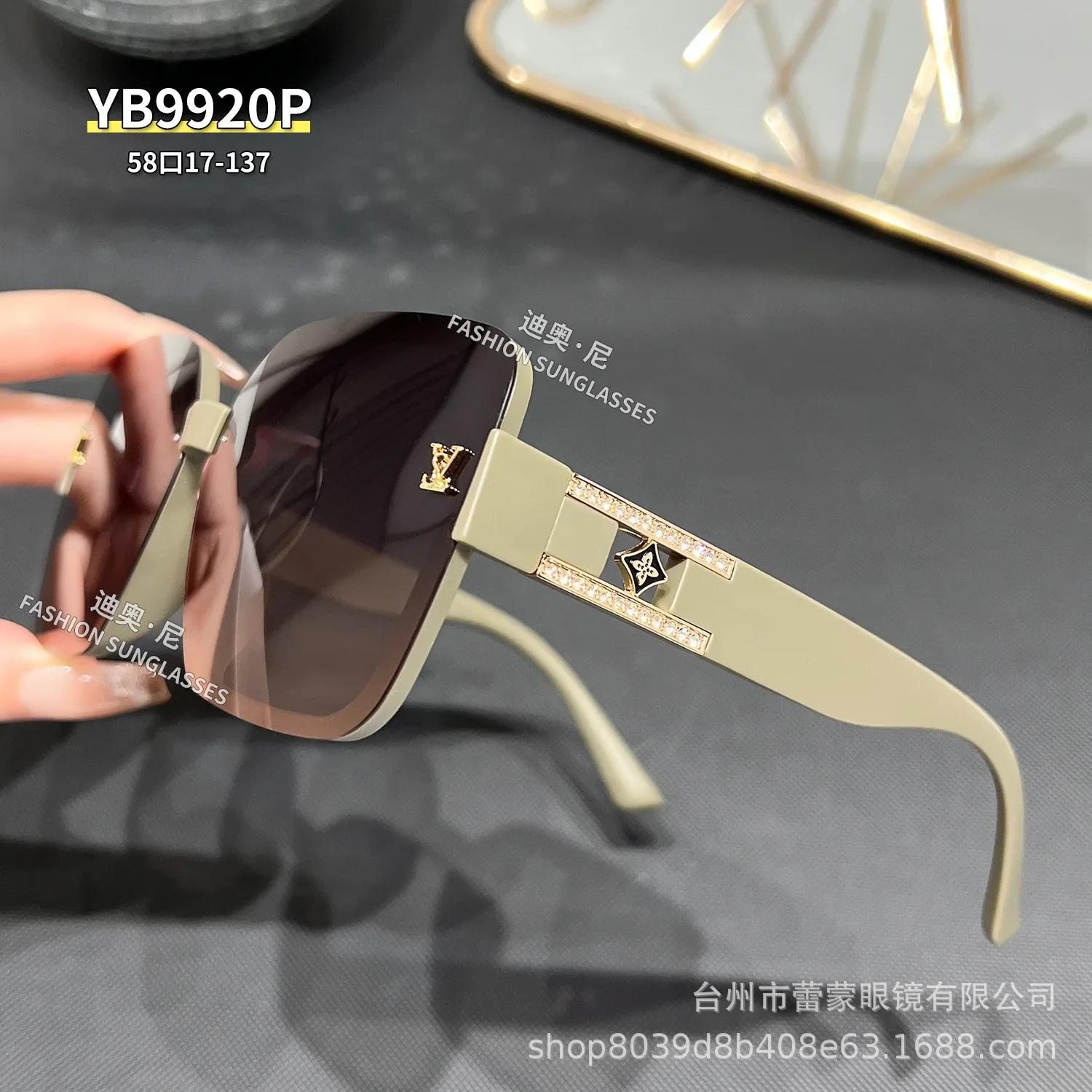 

2025 New Fashion Sunglasses Women Luxury Polarized Sun Glasses Ladies Men Vintage Square Big Frame Eyewear Designer Oculos UV400 no case