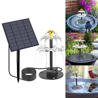 Solar Power  Bird Bath  Water Floating Pond Garden Patio Decor