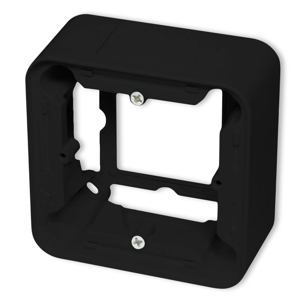 Double stair switch USA rounded surface-mounted set Mini matt black