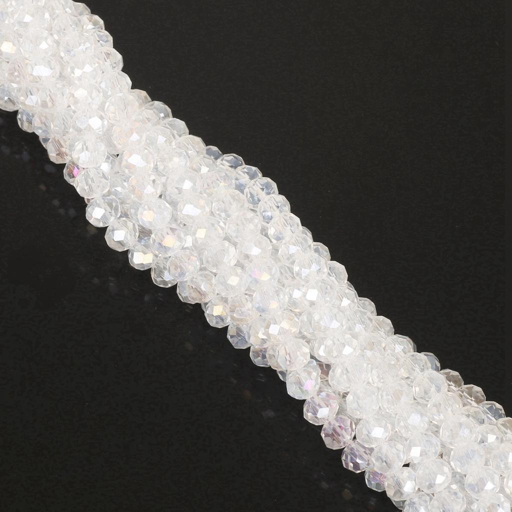 4mm Glas Kristall Rad Flache Perlen Handgemacht DIY Illusion Abakus Perlen Zubehör Materialien Farbbeschichtet Geschliffen Lose Perlen Perlen für Schmuckherstellung