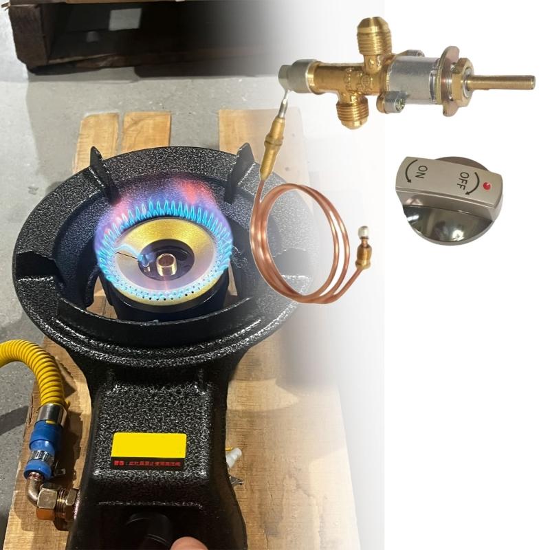 Outdoor Cooking Safety Control Adapter Propane Gas Control Low Working Pressure Compatibility Thermocouple Assembly