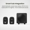 Компактная настольная колонка UKI Onyx Bluetooth Вход RMS Kanto 5.3/USB-C (16-бит/48 кГц)/RCA Вход/50 Вт