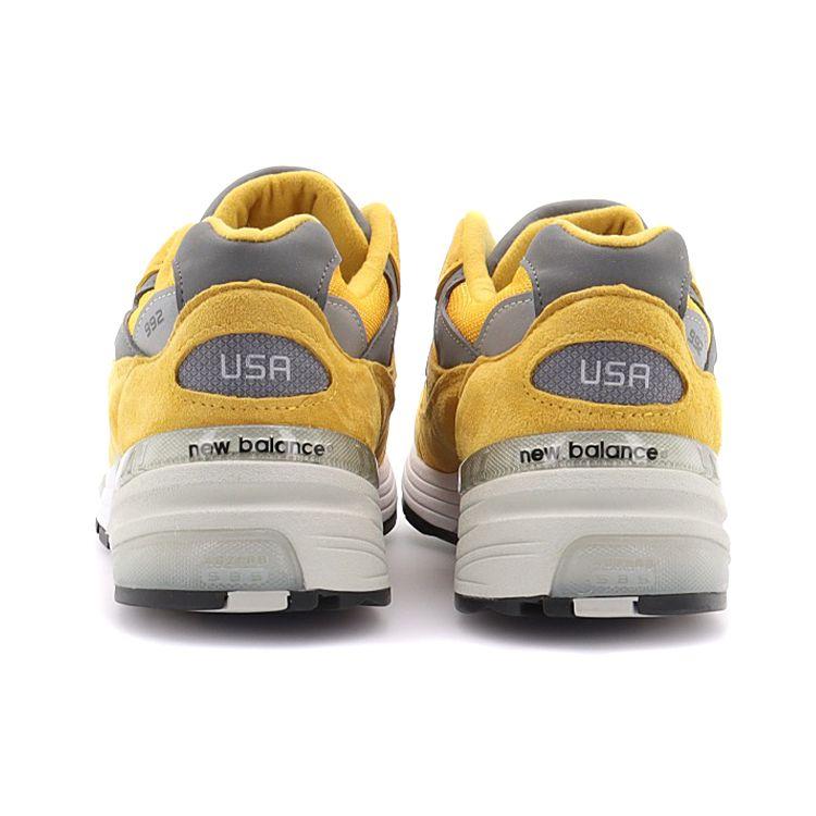 New Balance Nb 992 Retro Comfortable Low-Top Casual Running Shoes Unisex Sneaker Yellow M992BB(D)