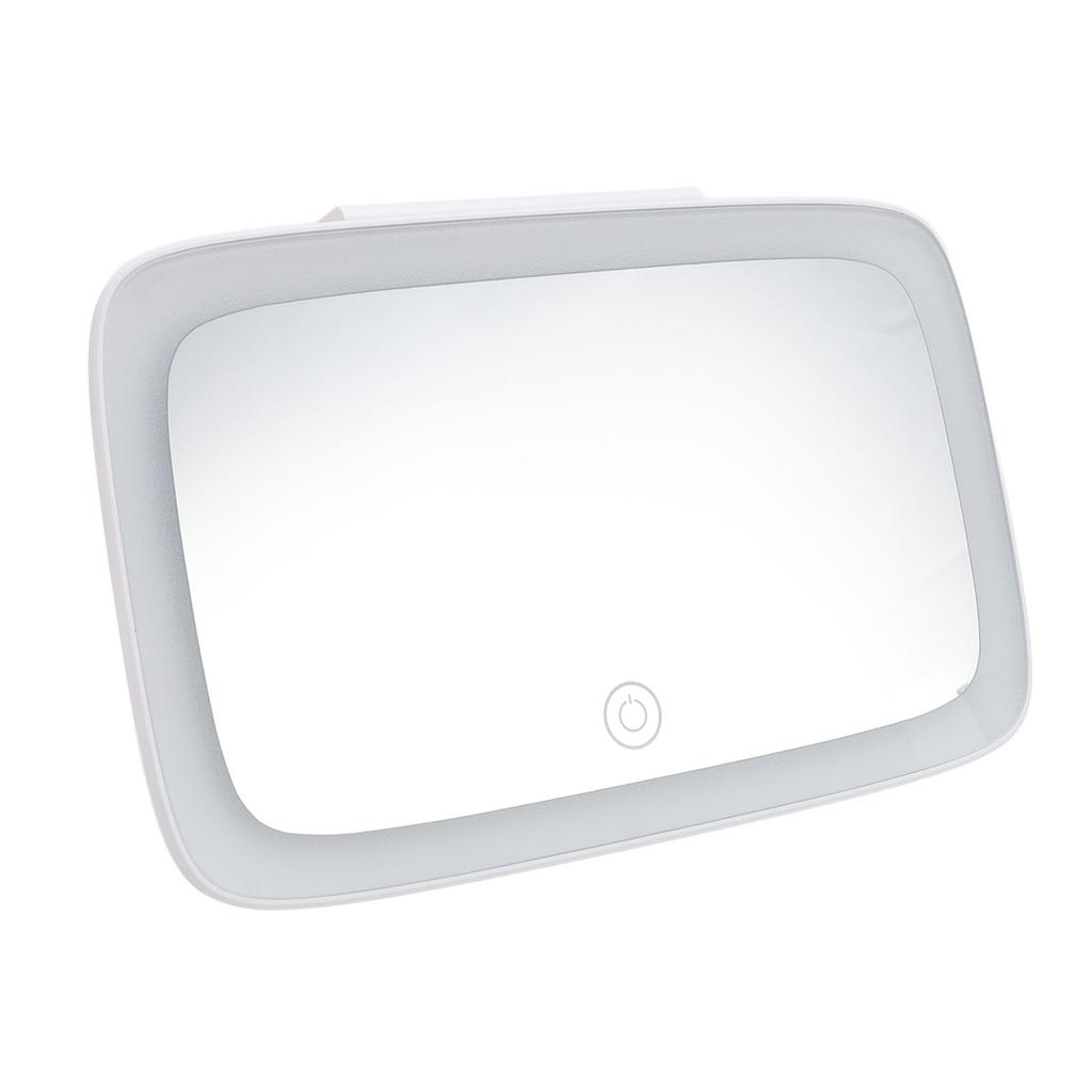 Car Sun Visor Vanity Mirror LED Light Makeup Mirror Rechargeable 3 Color Temperature Adjustment Vani