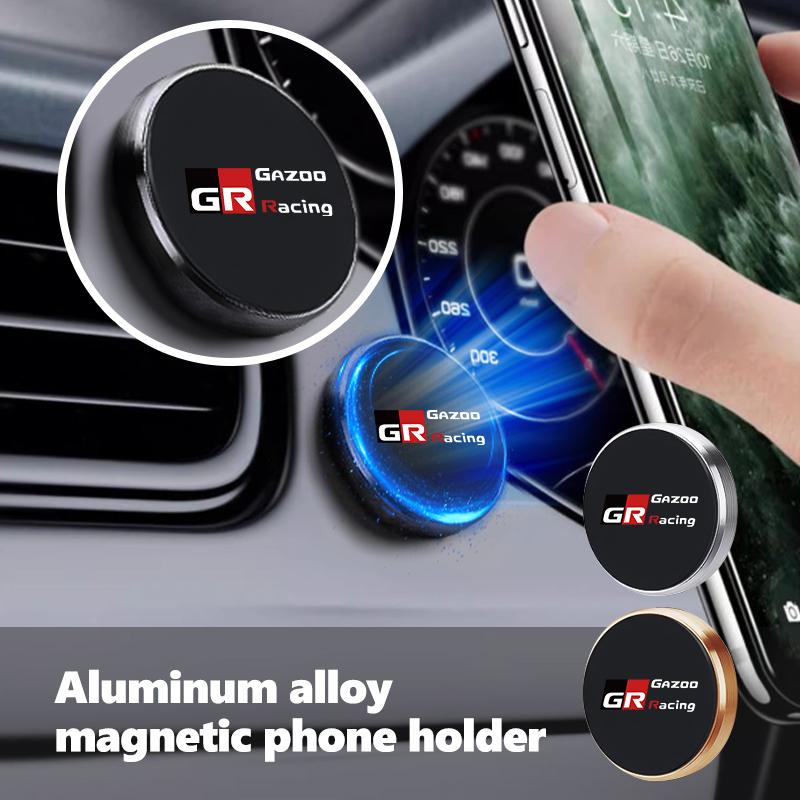 For Toyota Magnetic Car Phone Holder Alloy Stand Auto Accessories chr Corolla Camry rav4 Yaris GR prius avensis ER7