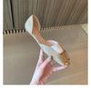 Sandals Low Heel Square Toe Heels for Women Office Shoes Low Heels Comfortable Shoes Leather Shoes Small Heels