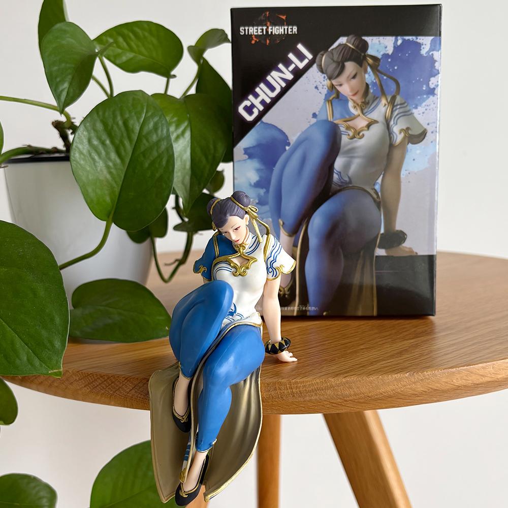 14CM Street Fighter 6 Chun-Li Action Figure Ryu Anime Pvc Statue Gk Collectible Toys Desktop Decorative Ornaments Gifts