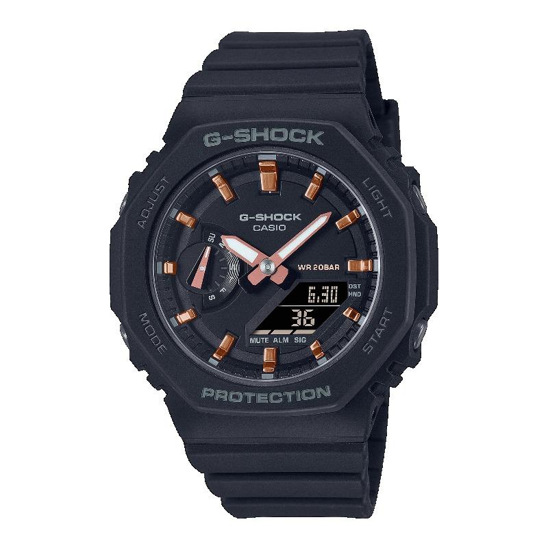 

Casio G-SHOCK Men s Resin 200M Water Resistant Analog Shock Resistant Quartz Watch GMA-S2100-1A чёрный