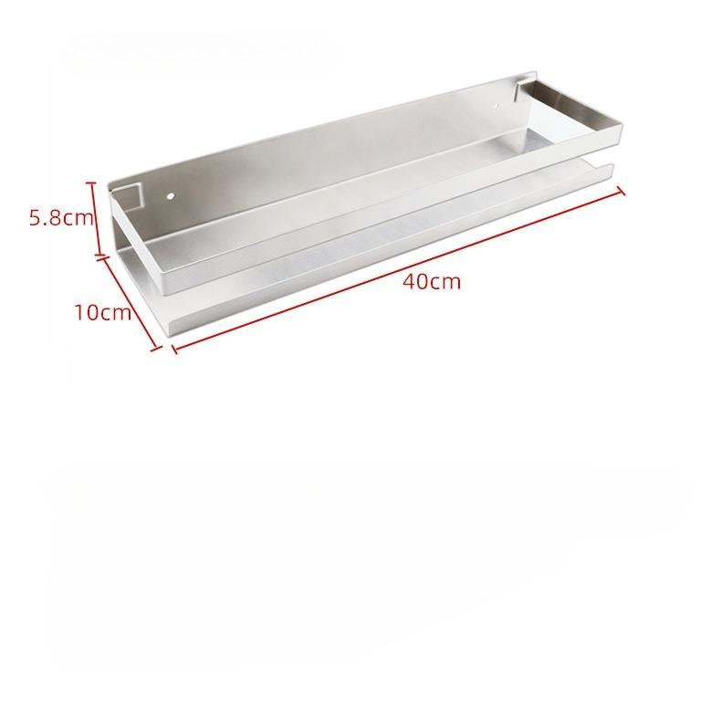 Stainless Steel Bathroom Shelves Self Adhesive Shower Caddy Organizer Storage Rack Bathroom Kitchen Shelf Waterproof Space Saver