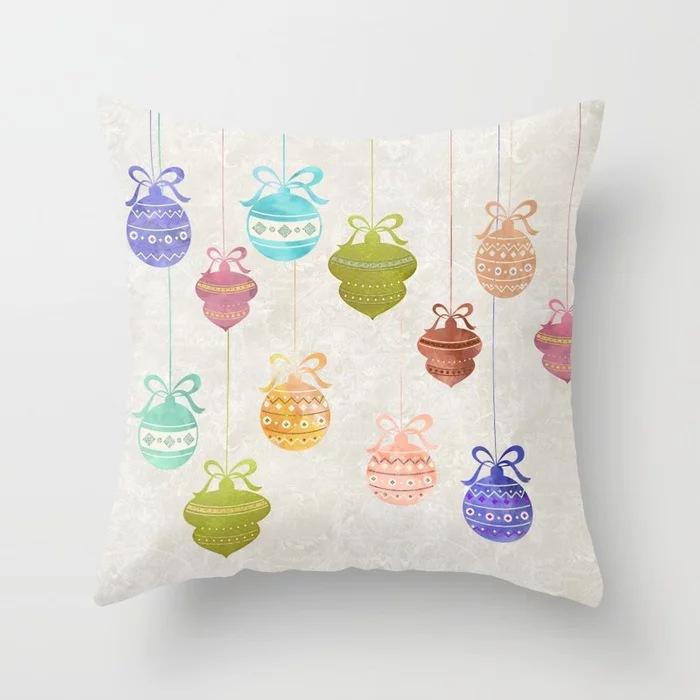 New Style, Personalized and Creative Christmas Tree Polyester Pillow Case, European and American Fashionable and Simple Home Sofa Bay Window