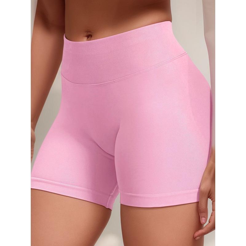 Seamless High Waist Tight Yoga Shorts Butt Lifting Workout Running Shorts