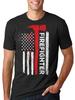 Amerikanisches Feuerwehrmann T-Shirt US-Flagge T-Shirt