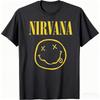 Vintage Washed Nirvana Rock Band Grunge Music Merch Fan Gift Graphic Oversized Y2K T-shirt Men Women Printed Tee Summer Casual Fashion Clothing