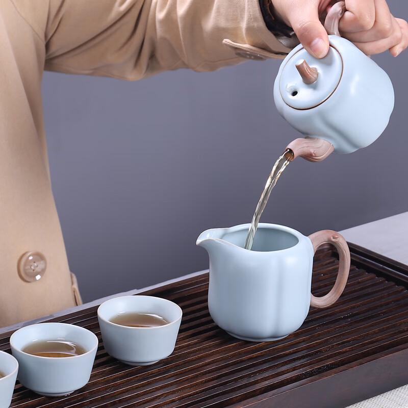 Bafangli Good Fortune Ru Kiln Tea Set