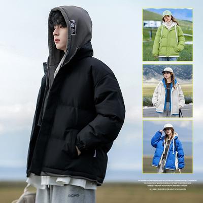 Winter Fashionable and Versatile Loose Couple Hooded Thick Warm Coat