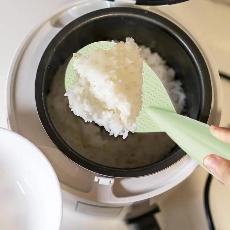1pcs Rice Spoon Home Kitchen Non Stick and Standing Plastic Rice Spoon Paddles-Perfect for Cooking Every Time Kitchen Items