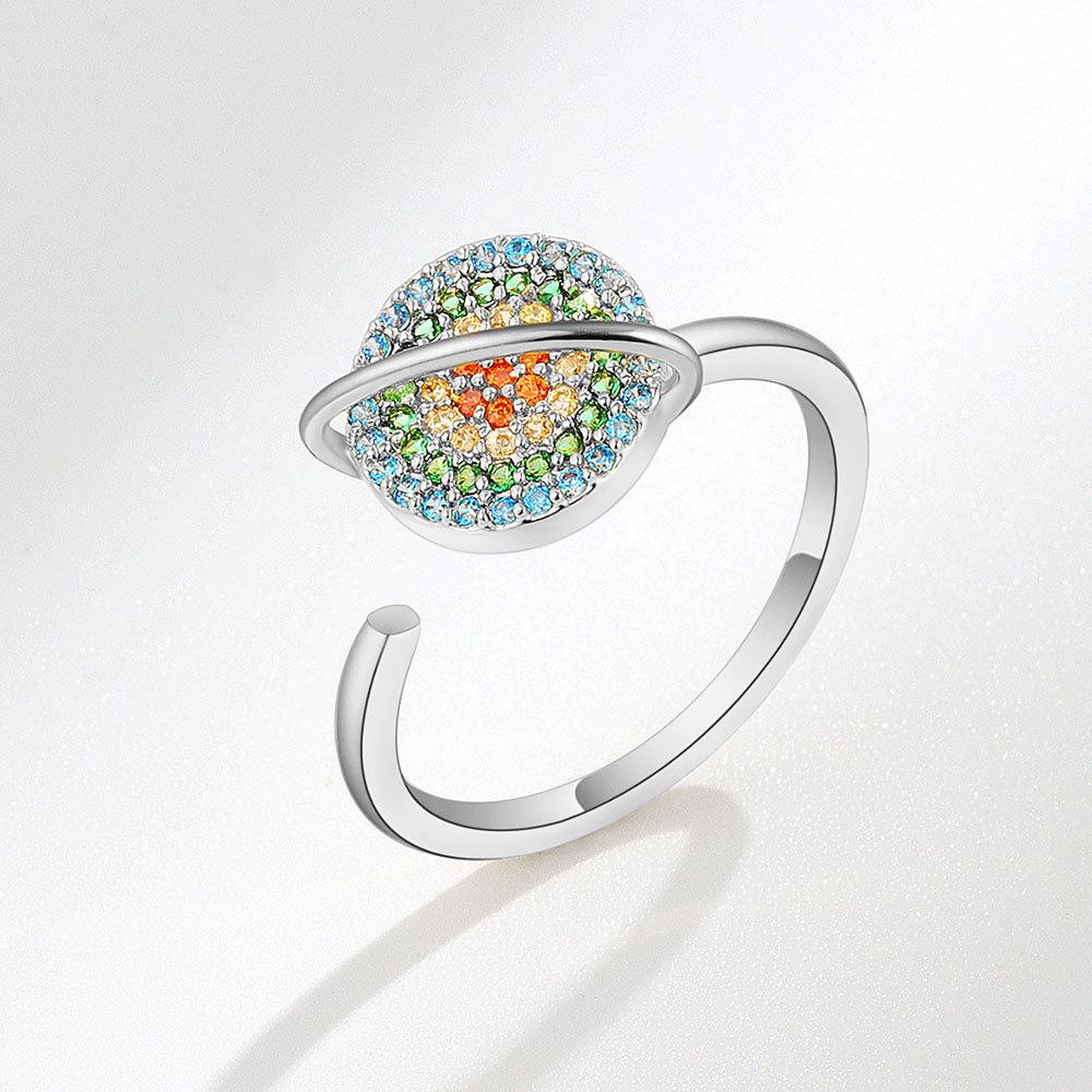 Tancise Classic 925 Sterling Silver Zirkonový prsten Dámské šperky Svatební slib Dárek na párty