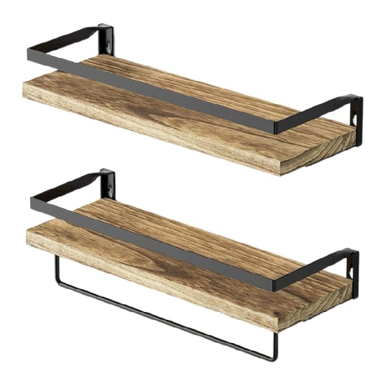 Estanterías de Pared Ahorradoras de Espacio Soporte Estante Estanterías de Pared Contemporáneas para Organizar Baño Cocina y Espacios de Vida
