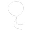 Elegant Pearls Tassel Choker Necklace Alluring Pearls Lariat Necklace Unique Neck Jewelry for a Chic and Modern Appeal