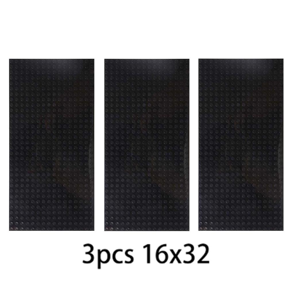 3PCS Bricks Baseplate 32x32 16x32 Dots Plastic Base Plates Compatible MOc BuildingBlock Toys 10 in Classical Multi Color 10 lN