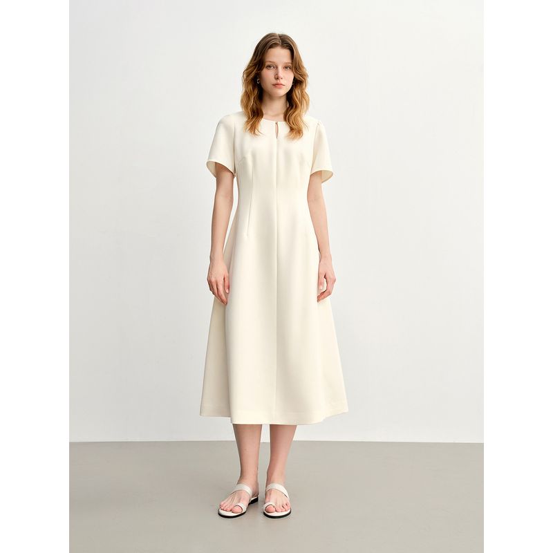 Plus-Size Women's French-Style Elegant Simple Dress In Long and Short Styles, Summer 2026, Stylish Design for Slightly Plump Figures, Versatile Dress