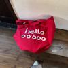 Hello:)! New Han Fan letter large-capacity tote bag daily supermarket shopping bag casual girl bag