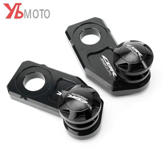 For Honda CBR650R CB650R CBR650F CB650F CBR 650R/650F CB 650R/650F Chain Adjustment Block Frame swingarm Spools sliders