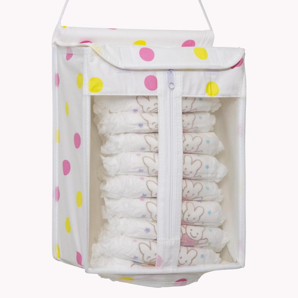 Astro Diaper Storage Hanging Diaper Baby Polka Dot with Container, Storage, Supplies, Pattern, Lid, 611-96