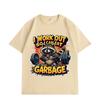 I Work Out So I Can Eat Garbage Funny Raccoon Gym Meme T-shirt Fashion Y2k Short Sleeve T-shirts Men Women Loose T Shirt