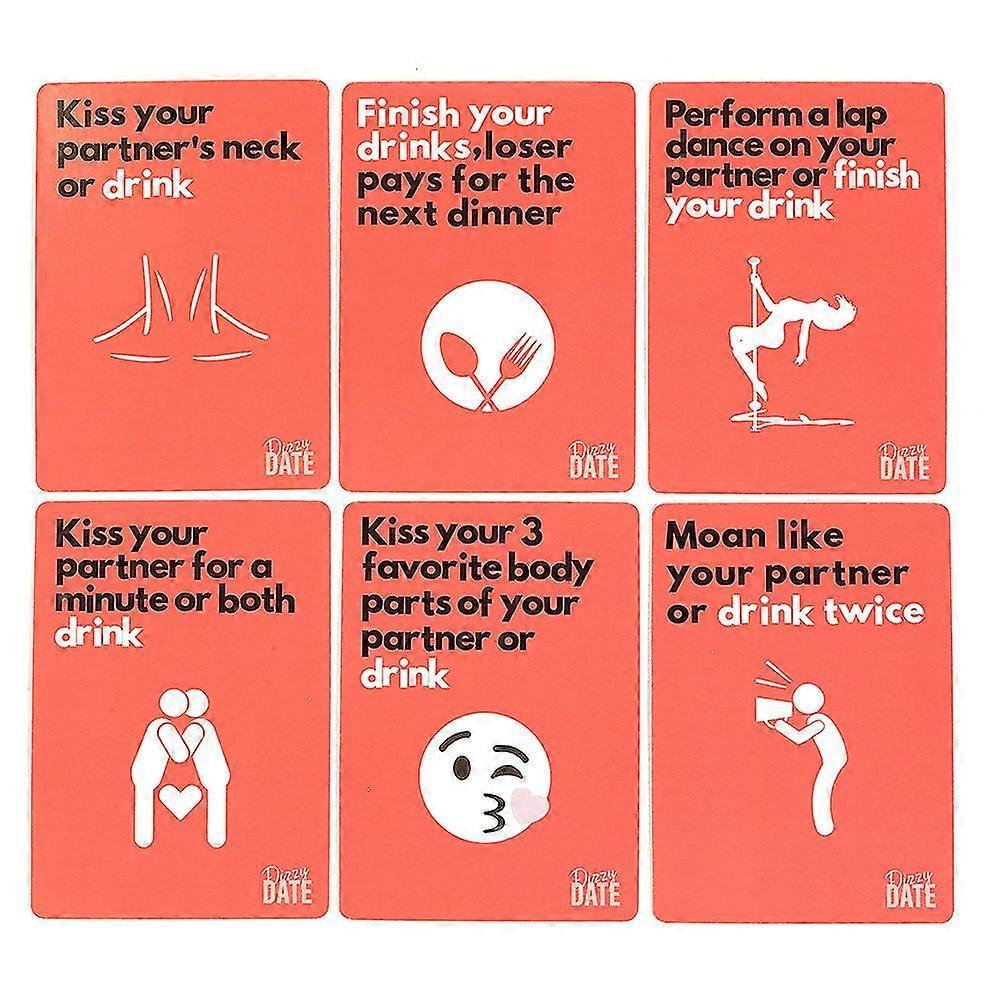 Dizzy Date Card Game For Couples Date Nights Drinking Game 100 Cards Lovers Gift