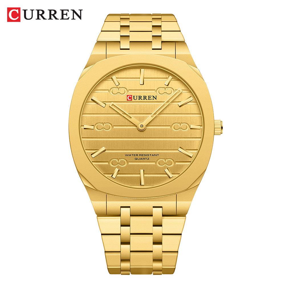 CURREN Fashion Brand Thin Quartz Watch Simple Personalized Colors Wristwatches Waterproof Clock