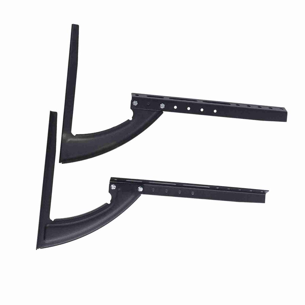 Black Metal Steel Bracket for Flat LED LCD Screen TV Desktop Table Top Mount Stand Holder (14‑42inch)