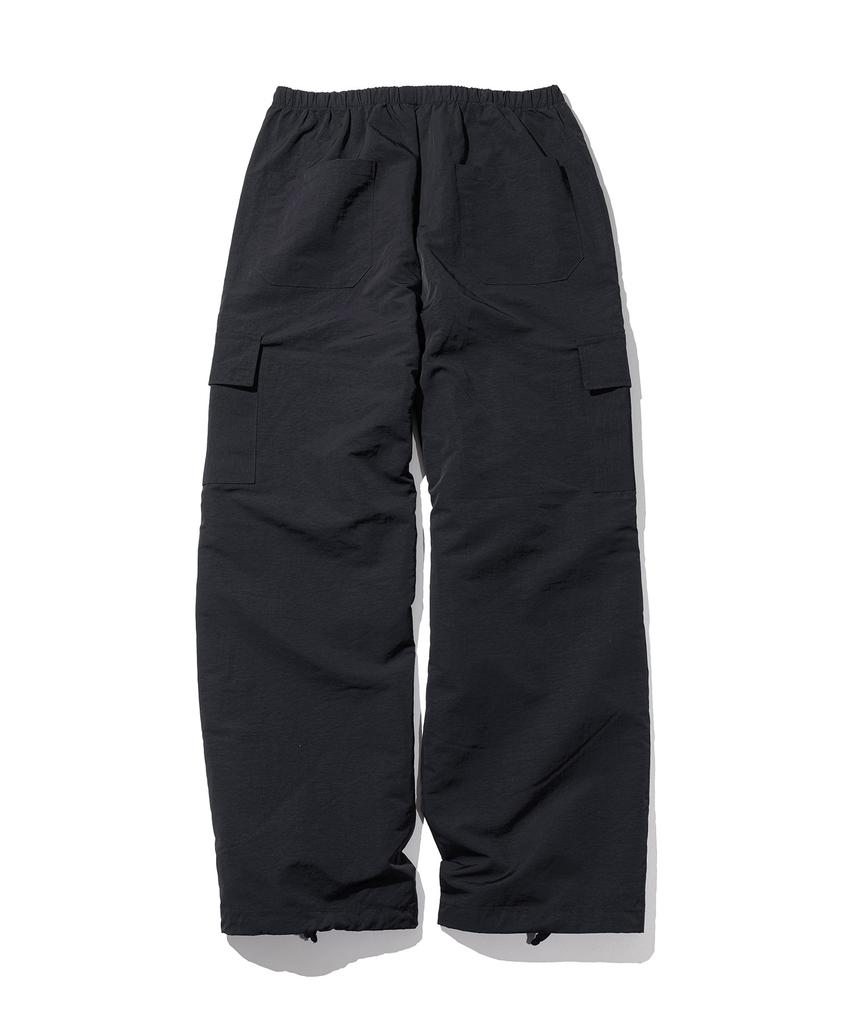 MASSNOUN D-Ring Parachute Cargo Pants Mfitp002-Bk