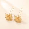 Vintage Chic Long Design Earrings Layered Petal Design Flower Pendant Earrings  Jewelry Accessories