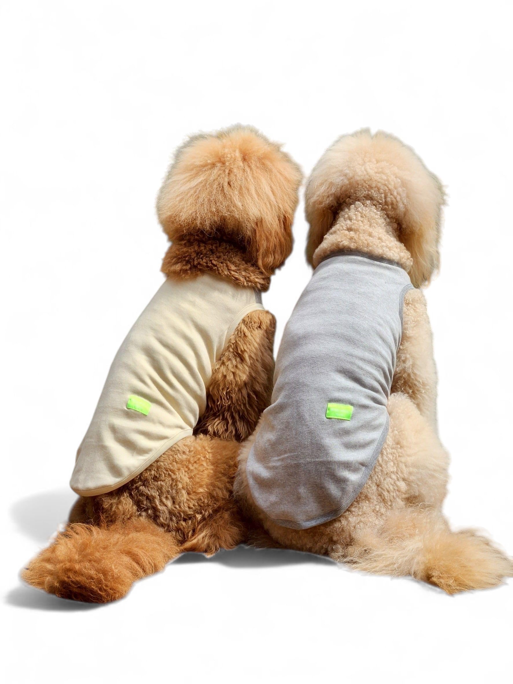 

WAG WELL TOKYO x Terahertz One Комбинезон для восстановления собаки Майка Органический хлопок Прохладный Размер Верх, Серый, JL, серый