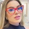 New Fashion Reading Glasses Women Men Anti Blue Light Vintage Cat Eye Presbyopia Far Sight Prescriptions