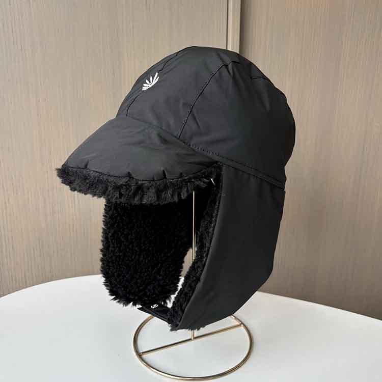 Korea Thickened Windproof Cold Warm Lei Feng Hat Men's and Women's Winter Lamb Fleece Ear Protector Outdoor Riding Ski Cap