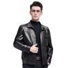 Genuine leather jacket men's autumn and winter first layer cowhide lapel middle-aged men's autumn men's leather jacket