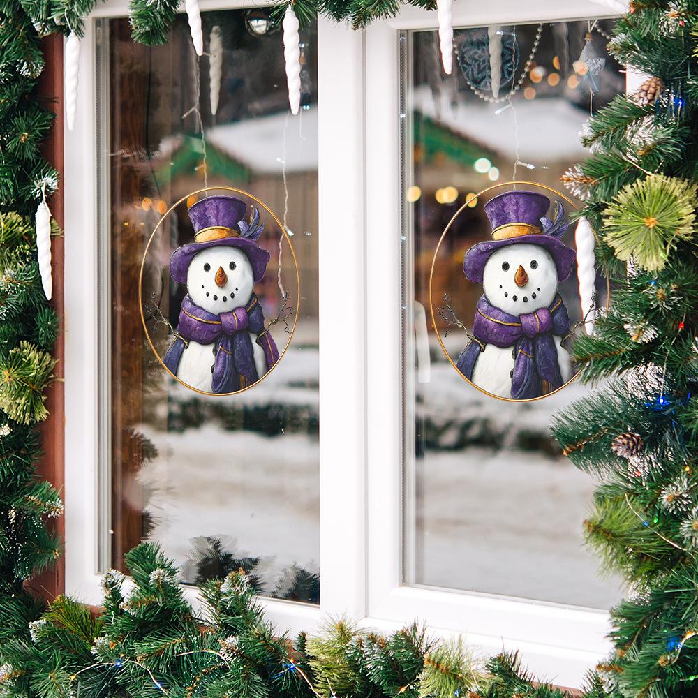 Creative Magic Snowman Christmas Atmosphere Home Glass Window Stickers