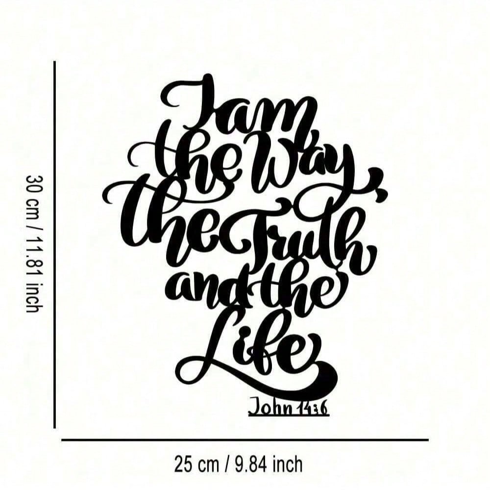 Metal Wall Art Inspirational Quote Home Decor Gift 30x25