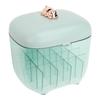 Lipstick Holder Organizer Dustproof Large Capacity Clear Display Storage Stand with Mirror for Table