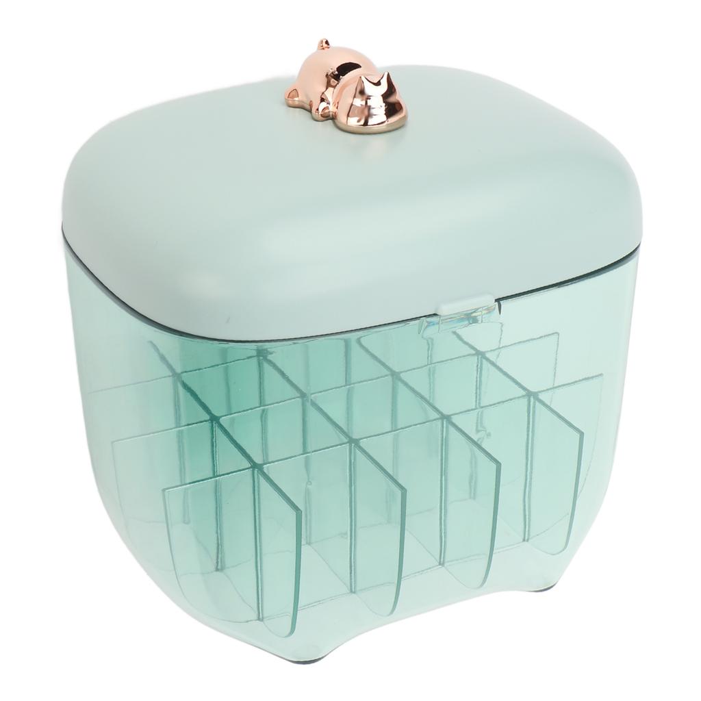 Lipstick Holder Organizer Dustproof Large Capacity Clear Display Storage Stand with Mirror for Table