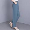 Women's Plus Size Solid Color Straight Leg Pants, Elastic Waist Summer Casual Trousers (XL-5XL)