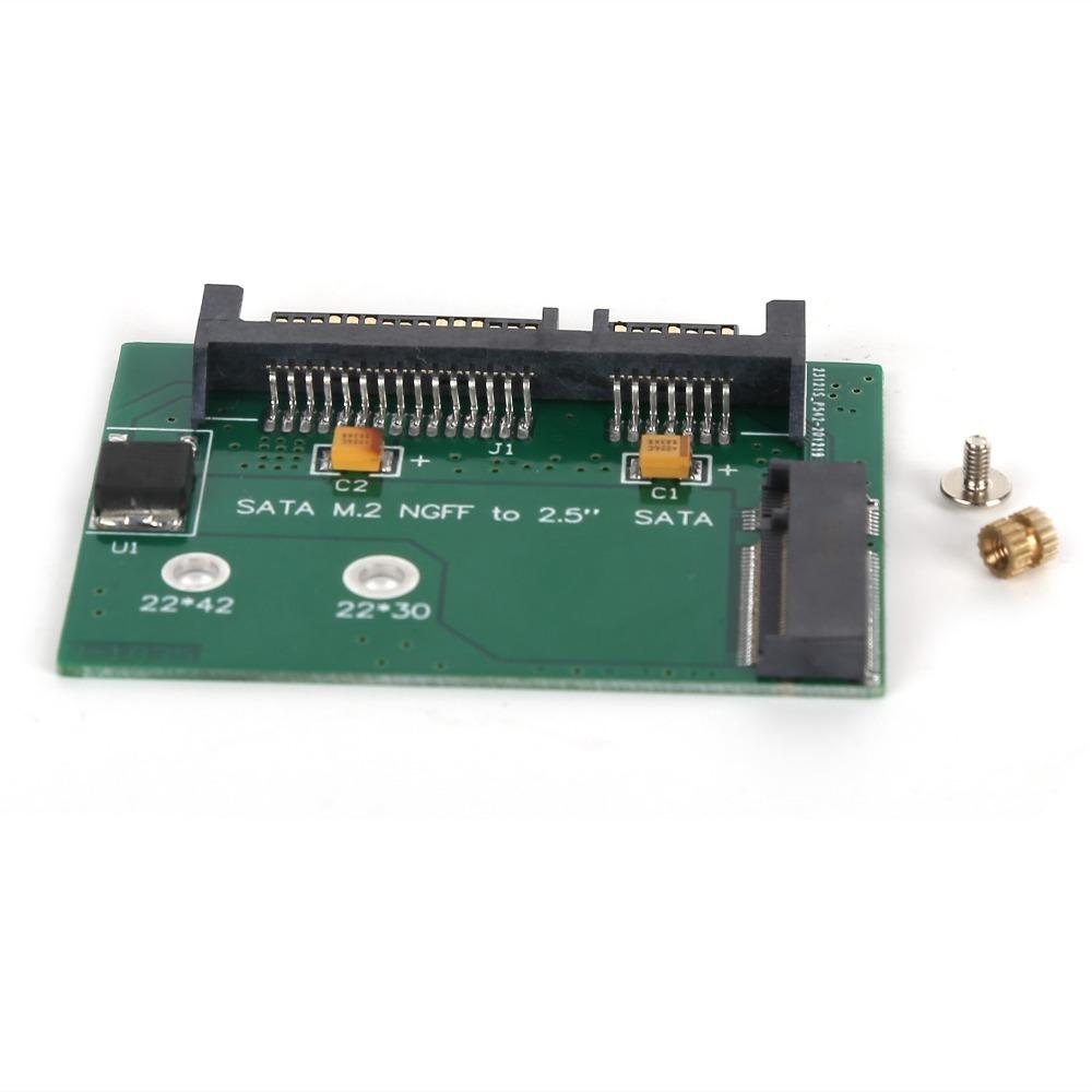 

2.5 Inch M.2 NGFF SSD to 2.5in SATA3 Board High Speed SSD Converter Card Storage Expansion